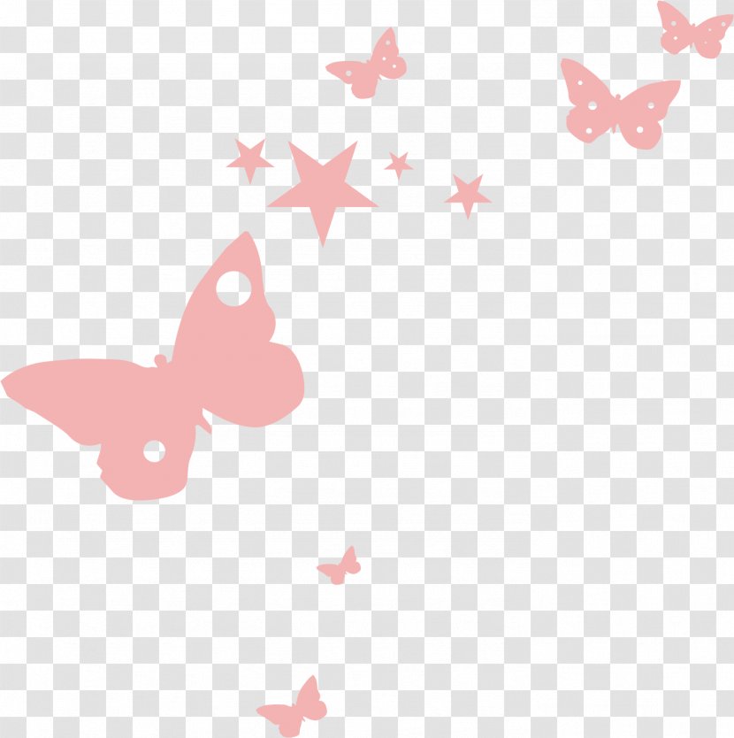 White - Butterfly Pattern Transparent PNG