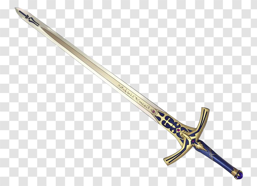 Fate/stay Night Saber King Arthur Fate/Zero Excalibur - Sword - Joyeuse Transparent PNG