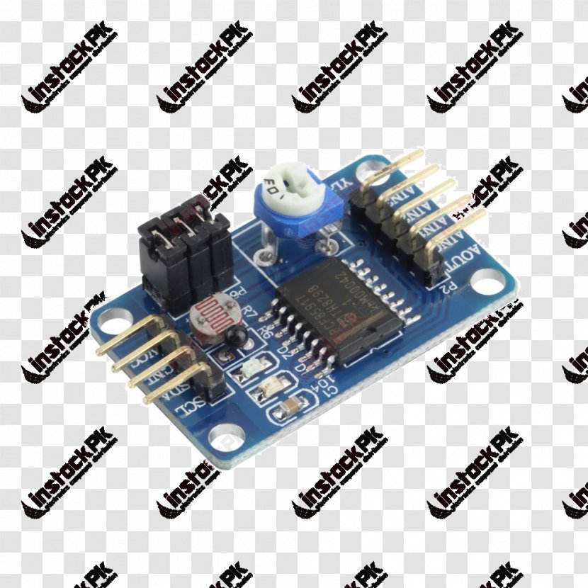 Microcontroller Electronics Analog-to-digital Converter Digital-to-analog Analog Signal - Circuit Component - Semiconductor Transparent PNG