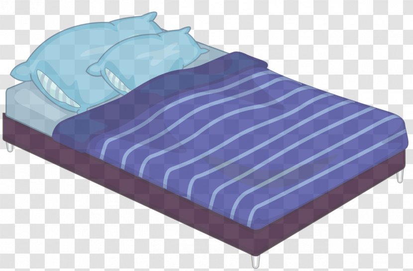 Blue Furniture Violet Mattress Pad Bed - Sheet Linens Transparent PNG
