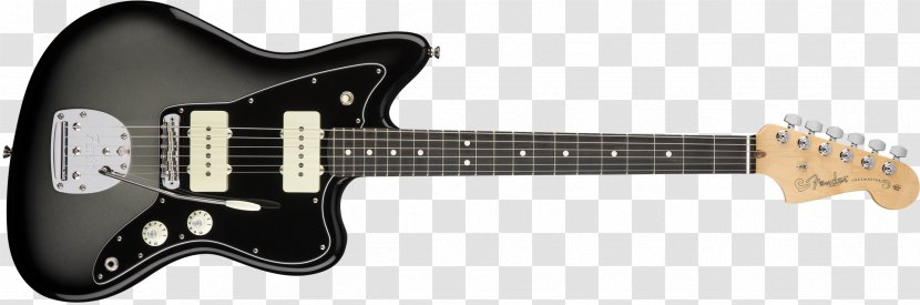 Fender Jazzmaster Musical Instruments Corporation Guitar Jaguar Blacktop HH Stripe - Sunburst Transparent PNG