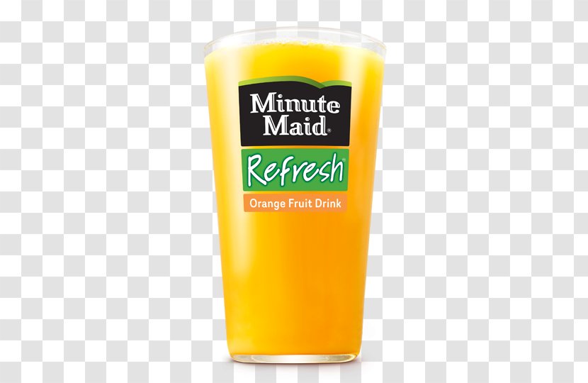 Orange Juice Apple Lemonade Minute Maid - Pint Glass Transparent PNG