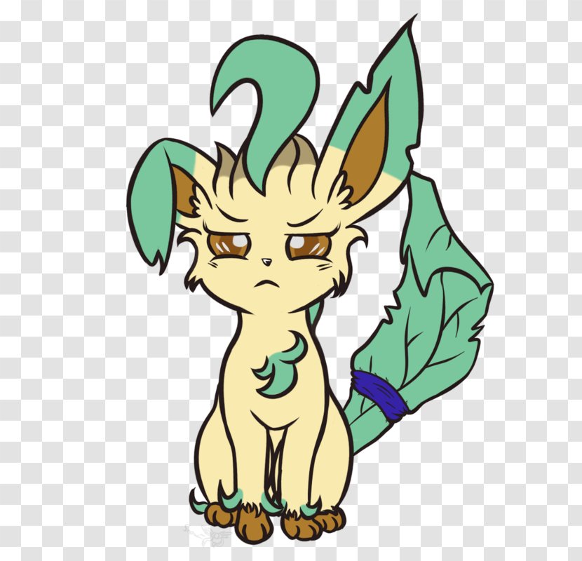 Cat Leafeon Fan Art Eevee Pokémon - Wing Transparent PNG