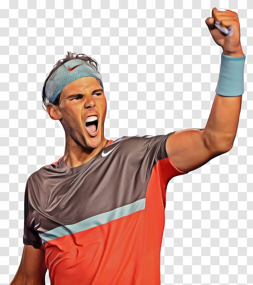Rafael Nadal Arm - Roger Federer - Cheering Player Transparent PNG