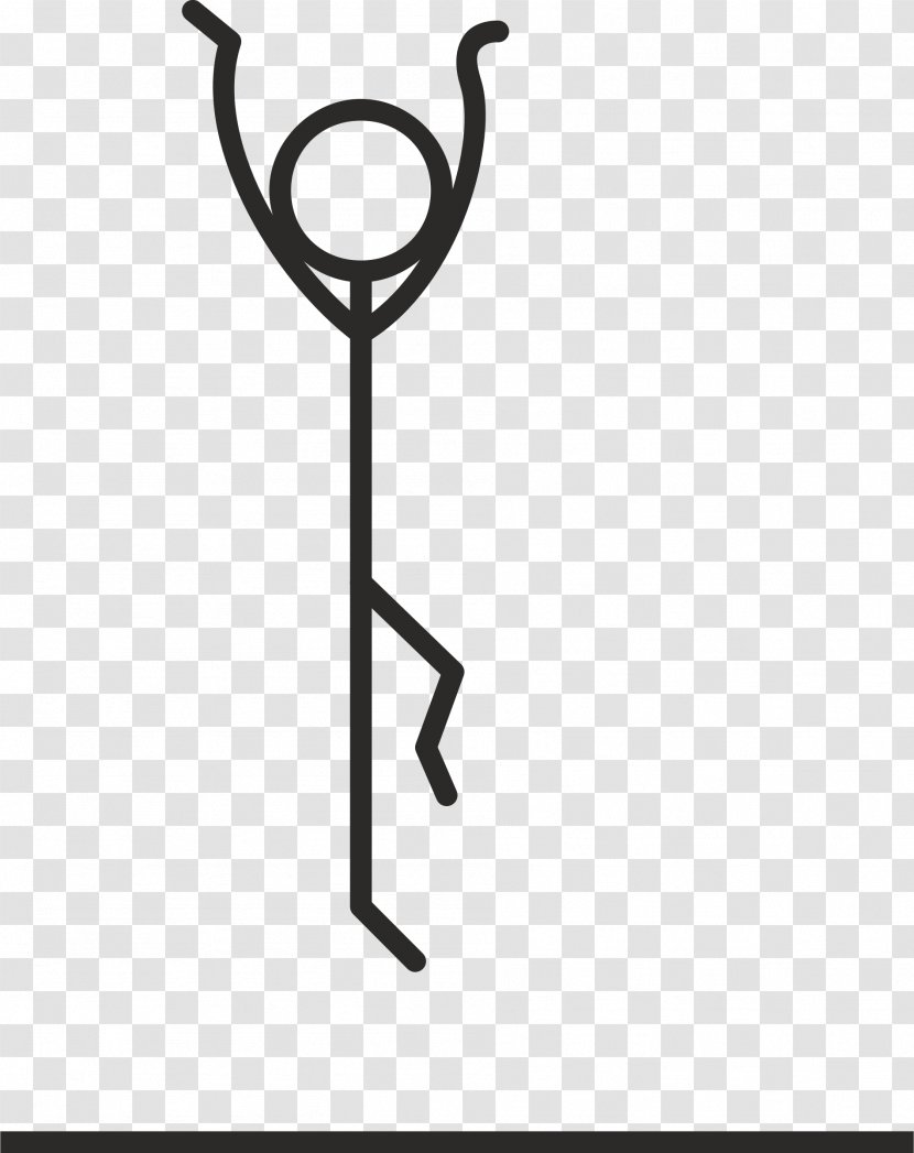 Stick Figure Jumping Clip Art - Pivot Animator Transparent PNG