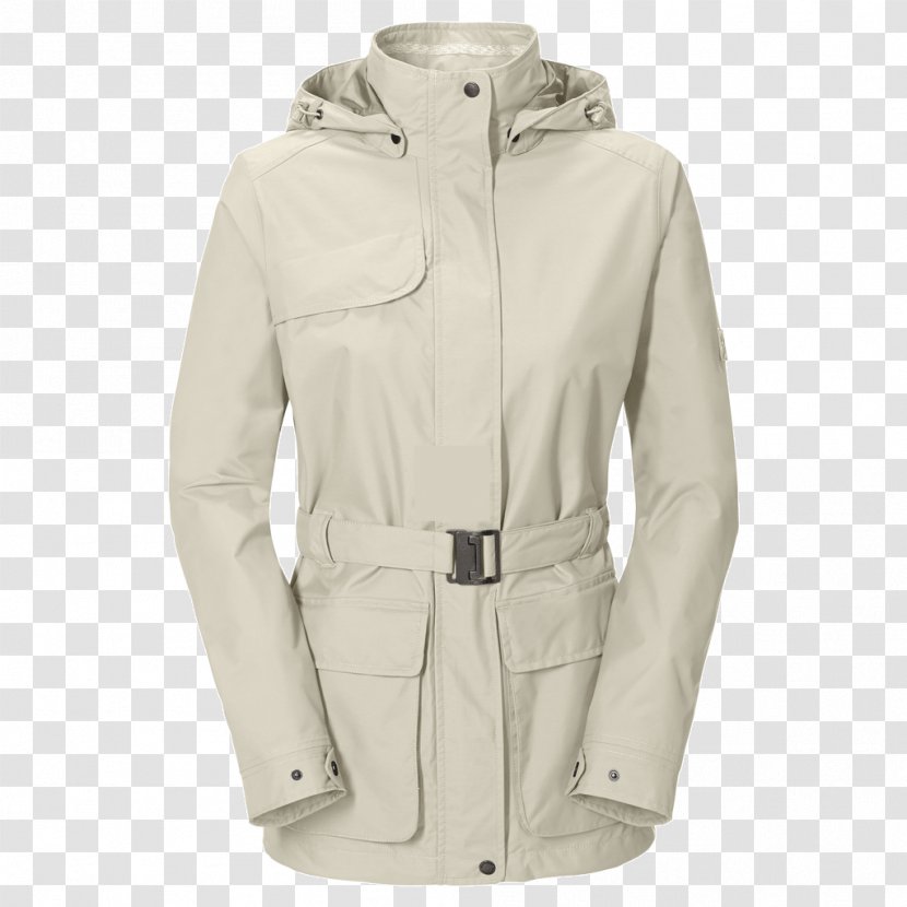 Jacket Hood Overcoat Belt - Trench Coat Transparent PNG