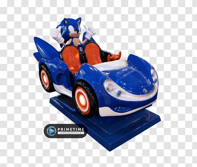 Car SegaSonic The Hedgehog Sonic & Sega All-Stars Racing Kiddie Ride Amusement Park - Vehicle Transparent PNG