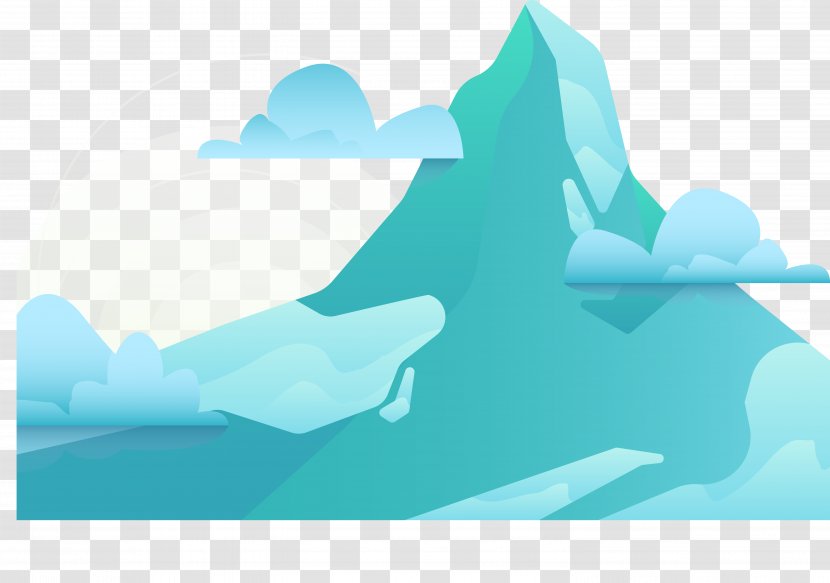 Blue Mountain Matterhorn - Color Transparent PNG