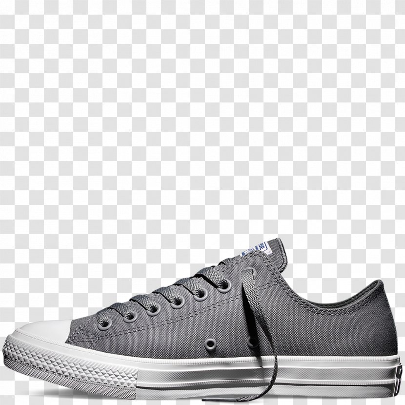 Chuck Taylor All-Stars Mens Converse All Star II Ox Plimsoll Shoe CT Hi Black/ White - Sneakers - Vintage Tennis Shoes For Women Transparent PNG