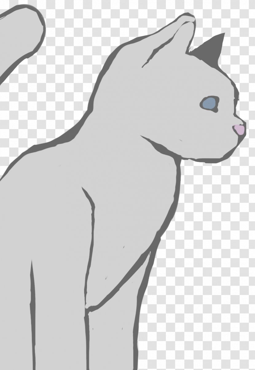 Whiskers Domestic Short-haired Cat Line Art - Flower - Gray Transparent PNG