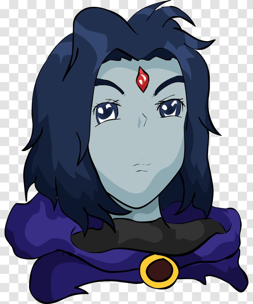 Raven Teen Titans Drawing - Silhouette Transparent PNG