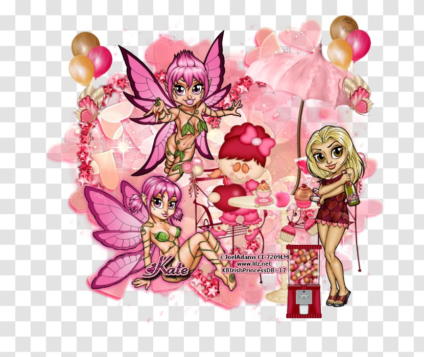 Fairy Cartoon Doll Flower - Frame Transparent PNG
