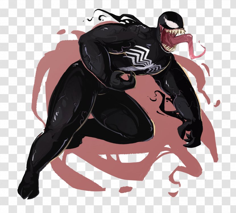 Venom Art Drawing Erik Killmonger Symbiote Transparent PNG