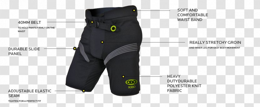 Hockey Protective Pants & Ski Shorts Sportswear - Gorin Guard Transparent PNG