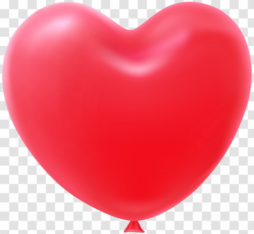 Heart Balloon Red Clip Art Transparent PNG