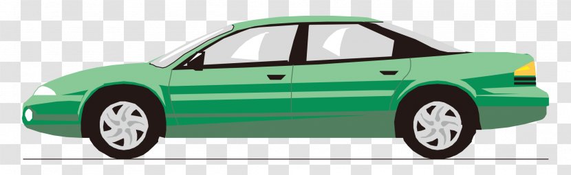 Car Photography Illustration - Family - Cartoon Painted Green Fashion Transparent PNG