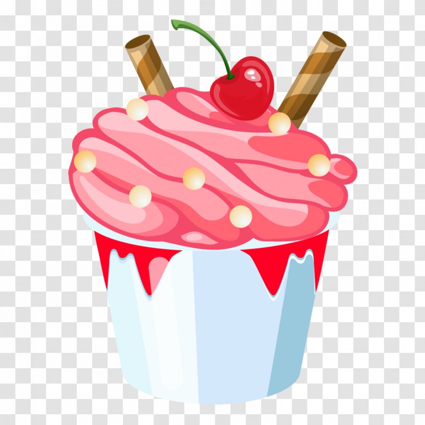 Ice Cream Cones Vector Graphics Strawberry - Royaltyfree - Cartoon Transparent PNG