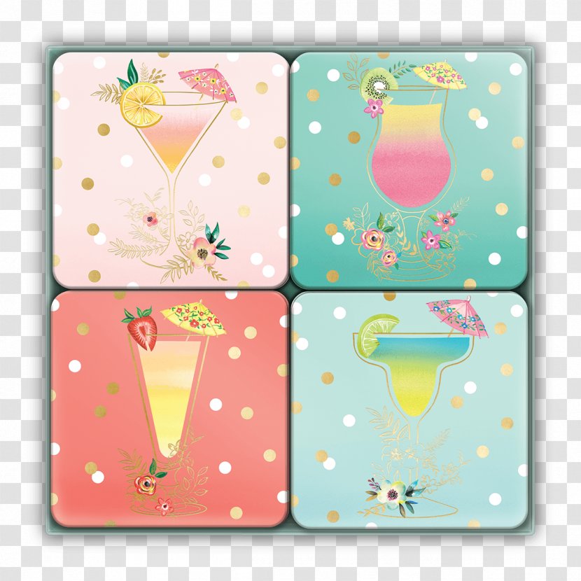 Cloth Napkins Drink Coasters Cocktail Table-glass - Rectangle - Tropical Transparent PNG