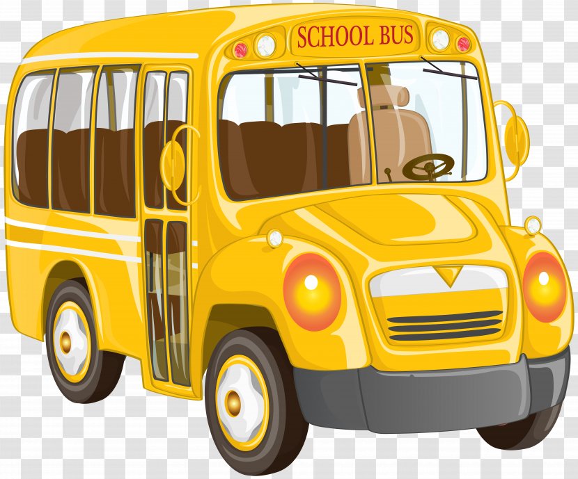 School Bus Yellow Clip Art - Driving Transparent PNG