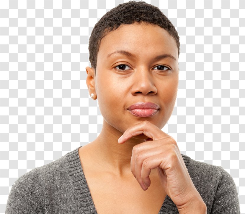 Woman Thought Female - Neck - Thinking Man Transparent PNG