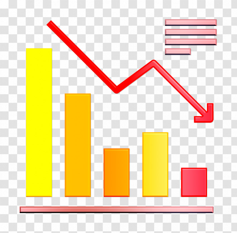 Business Charts And Diagrams Icon Down Icon Chart Icon Transparent PNG