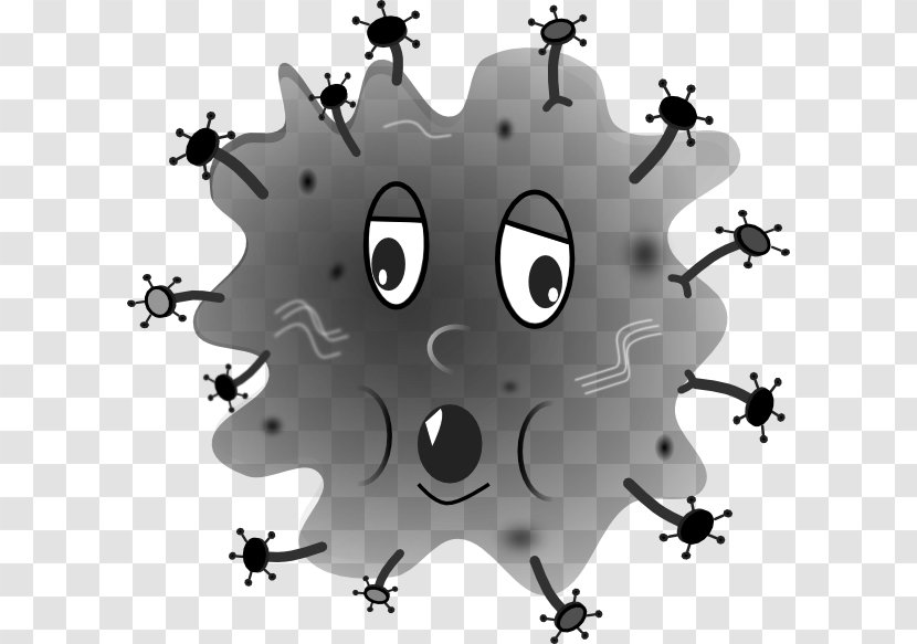 Germ Theory Of Disease Clip Art - Monochrome - Picture A Transparent PNG