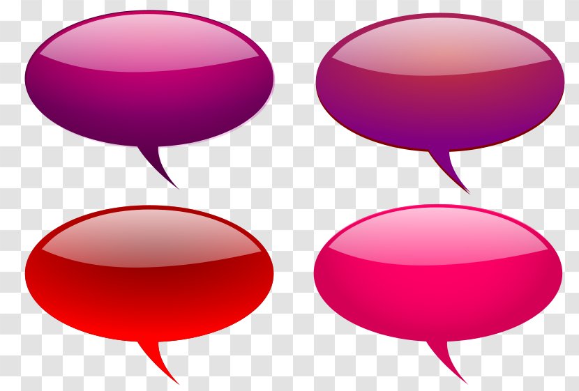 Speech Balloon Clip Art - Pink - Peach Vector Transparent PNG