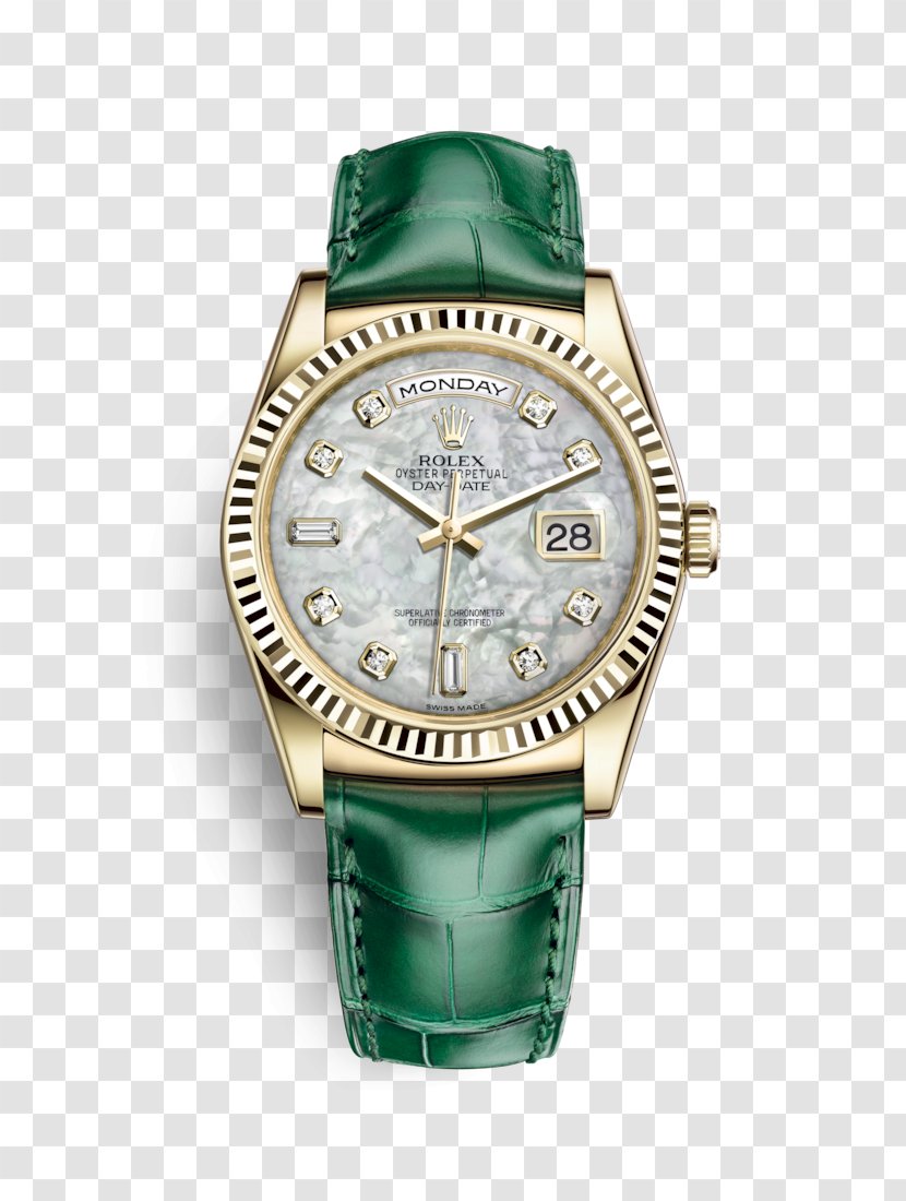 Rolex Datejust Day-Date Watch Colored Gold Transparent PNG