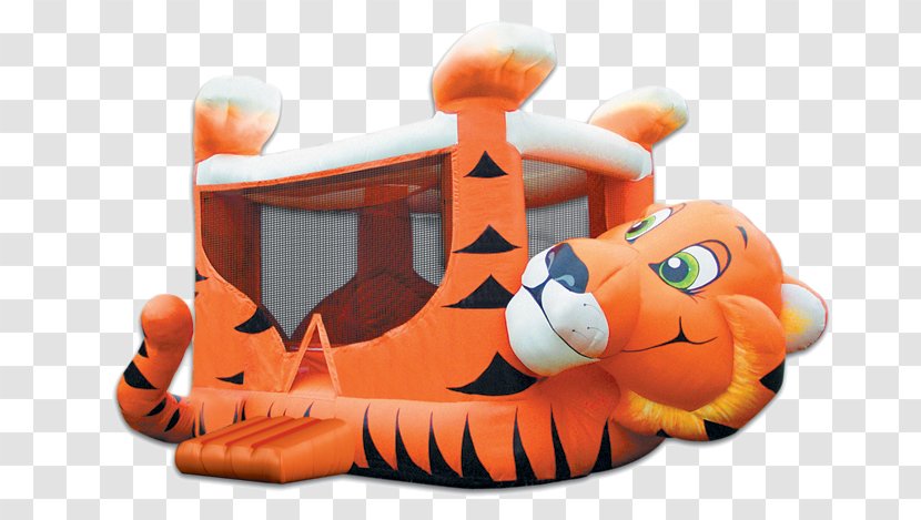 Inflatable Bouncers Tiger Party Child - Bounce House Transparent PNG