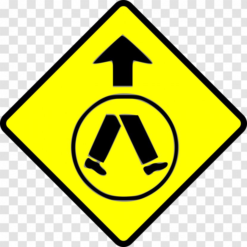 Pedestrian Crossing Traffic Sign Warning Road - Signs Transparent PNG