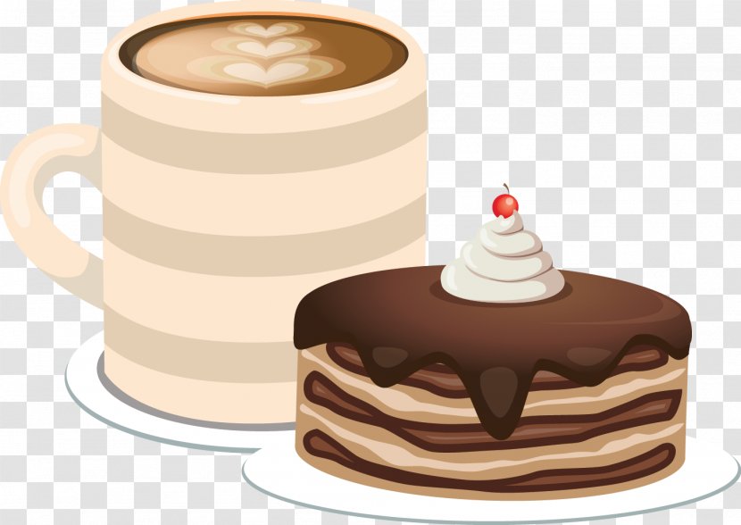 Chocolate Cake Teacake Birthday Cupcake Coffee - Candy Transparent PNG