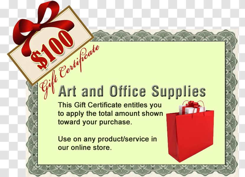 Discounts And Allowances Painting Gift Card Artist - Office Supplies Transparent PNG