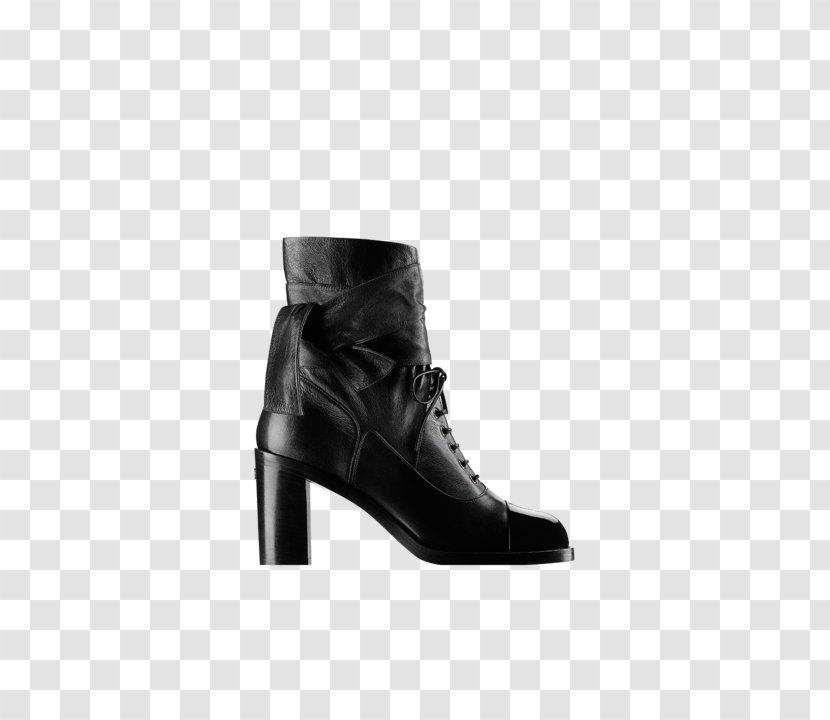 Boot Chanel Shoe Leather Fashion - Footwear - Lace Transparent PNG