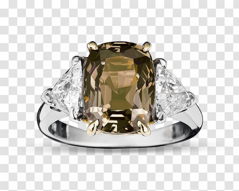 Alexandrite Ring Chrysoberyl Gemstone Diamond - Platinum Transparent PNG