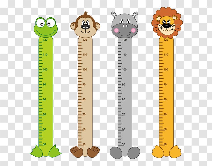 Measurement Height Child Clip Art - Royaltyfree - Measuring Cartoon Transparent PNG