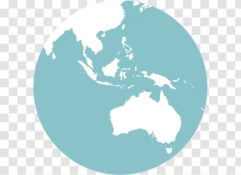 Globe New Zealand Australia World Earth - Pacific Islands Transparent PNG