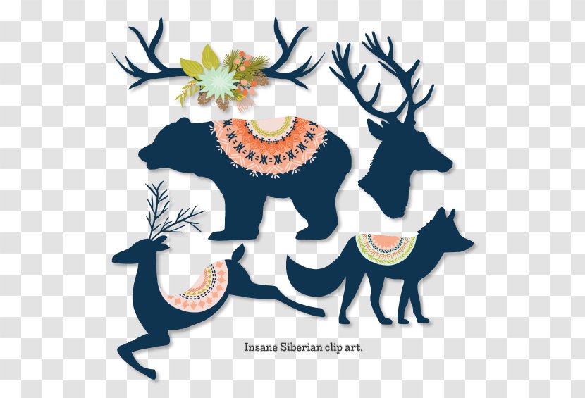 Reindeer Sticker Clip Art - Wall Transparent PNG