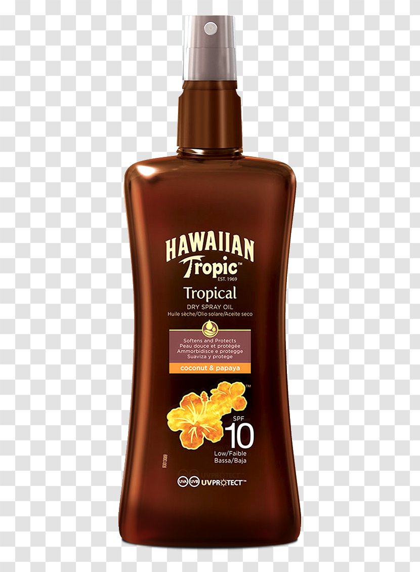 Sunscreen Lotion Hawaiian Tropic Factor De Protección Solar Sun Tanning - Moisturizer - Oil Transparent PNG