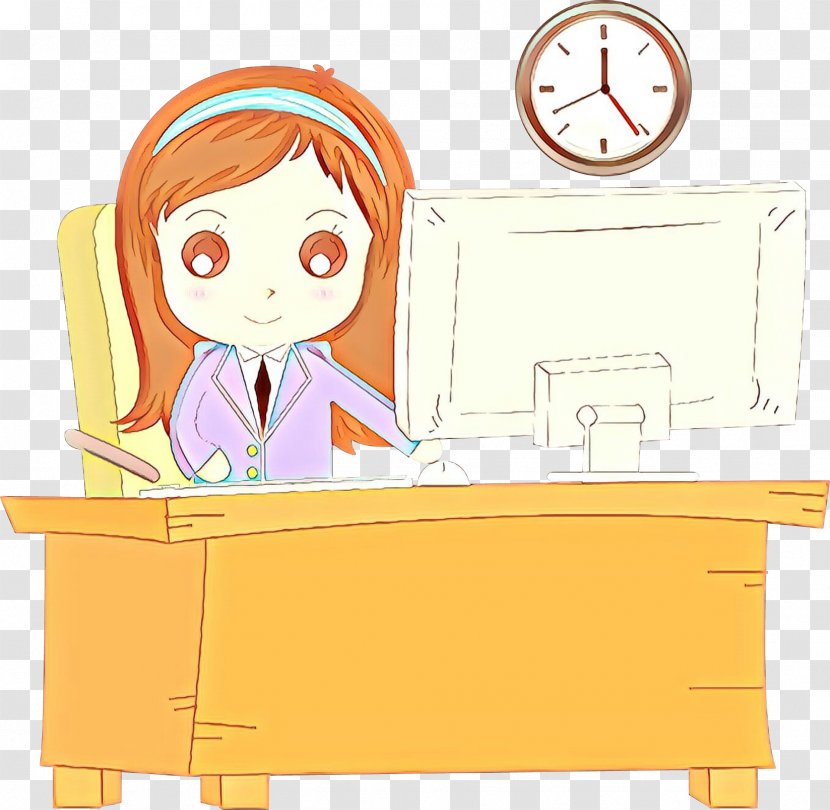 Clip Art Cartoon Furniture Desk Transparent PNG