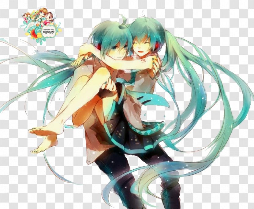 Hatsune Miku: Project DIVA Arcade Vocaloid Kagamine Rin/Len Kaito - Watercolor - Miku Transparent PNG