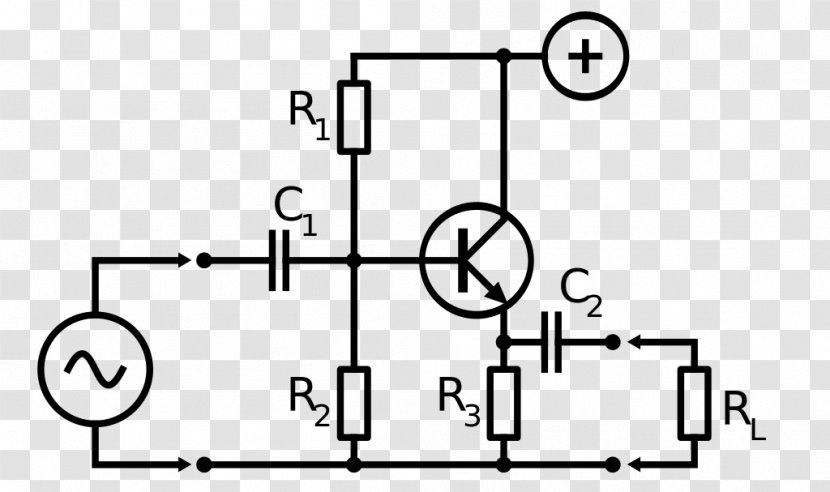 Common Collector Emitter Amplifier Bipolar Junction Transistor - Schematic - Amplifiers Transparent PNG