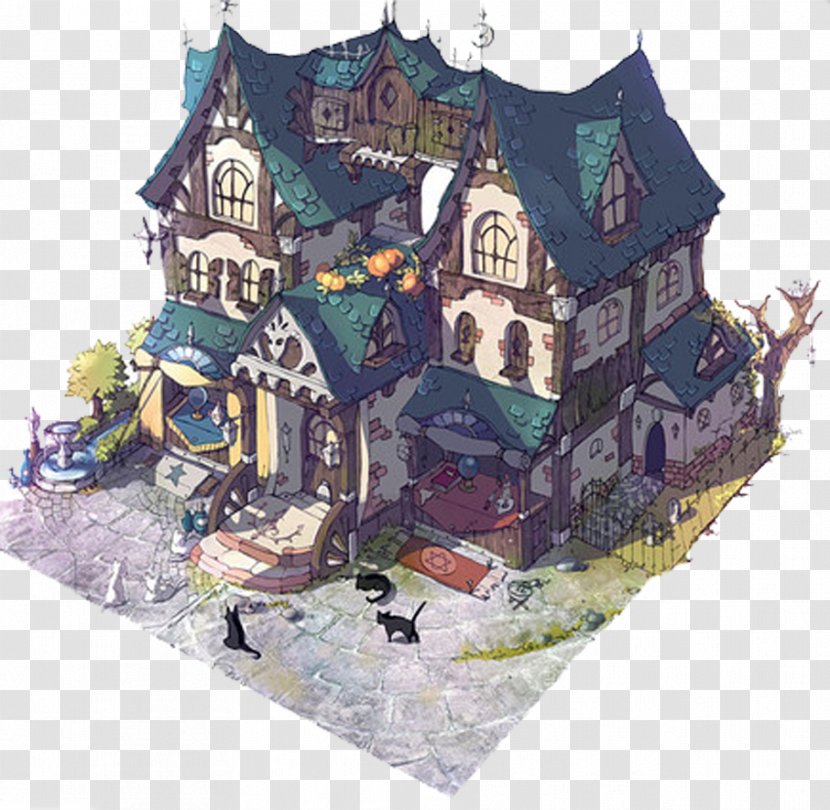 U539fu753b Architecture Video Game Artist - Retro Castle Transparent PNG