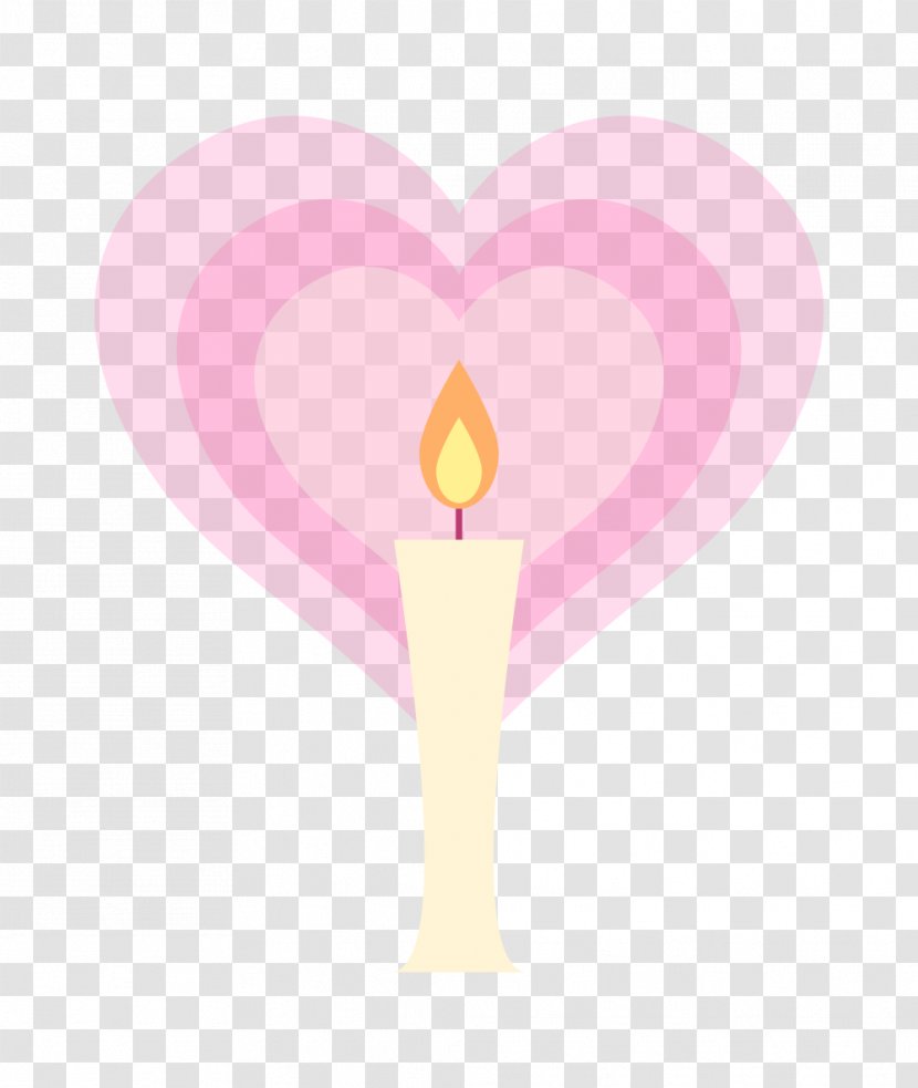 Candle And Heart Transparent Image. - Flower - Silhouette Transparent PNG