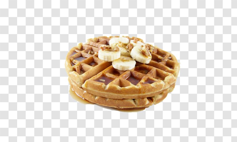 Banana Bread Belgian Waffle Breakfast Transparent PNG