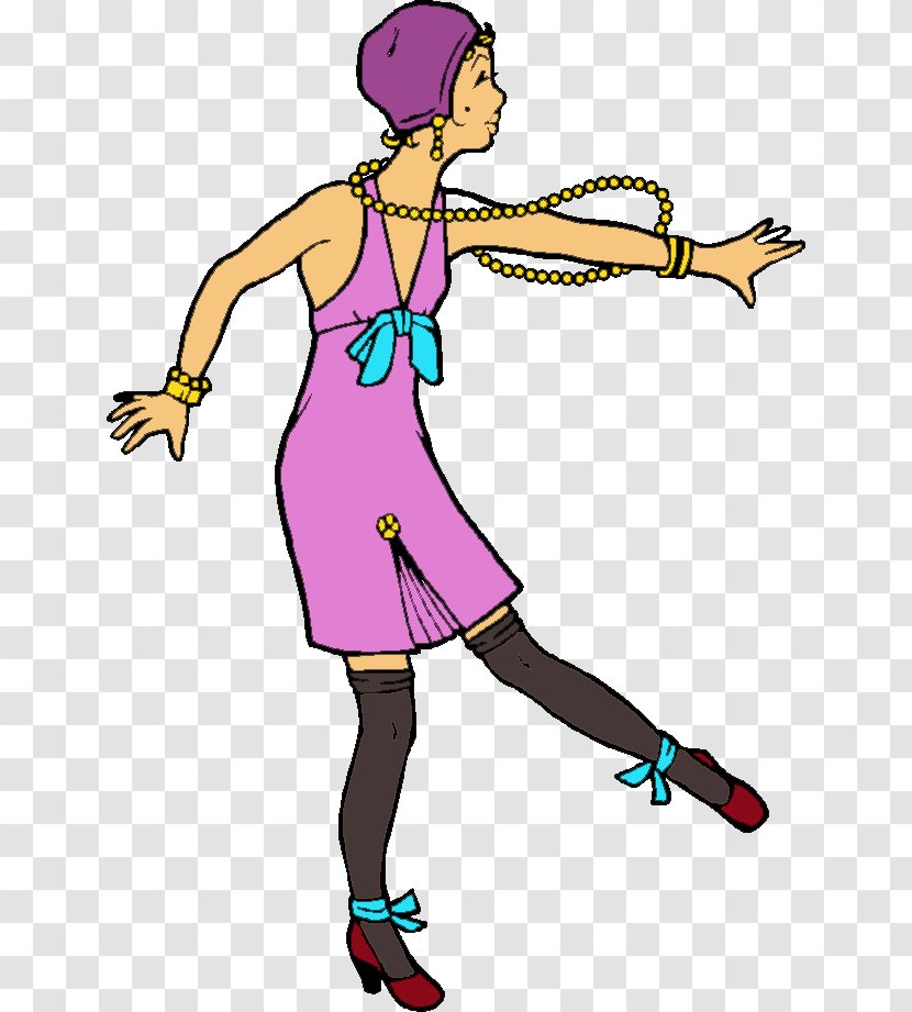 Shoe Costume Fashion Sportswear Clip Art - Silhouette - Flappers Transparent PNG