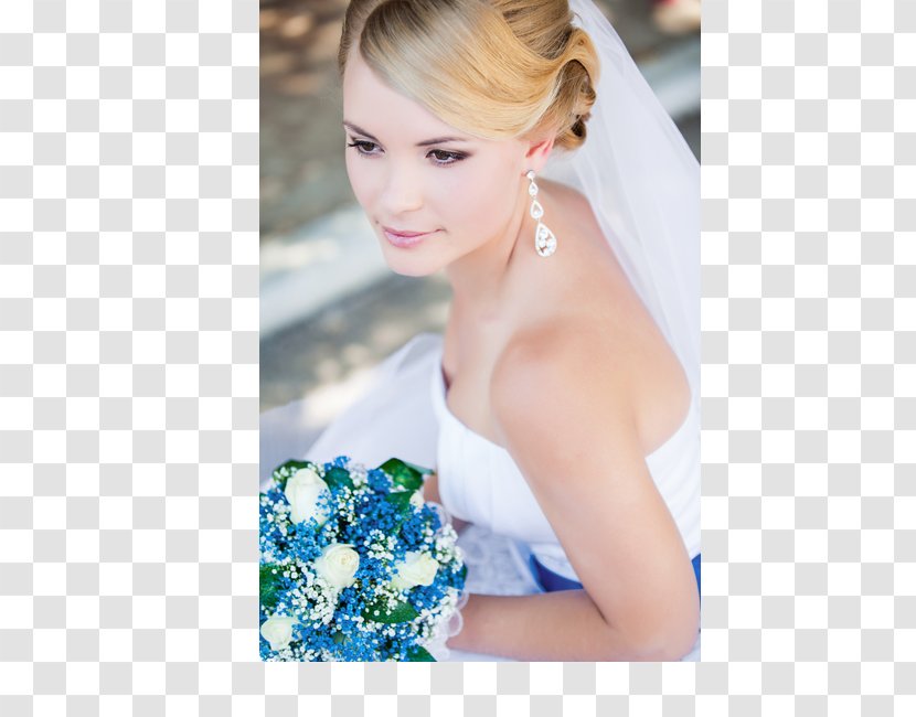 Floral Design Wedding Dress Headpiece Flower Bouquet - Watercolor - Hair Transparent PNG
