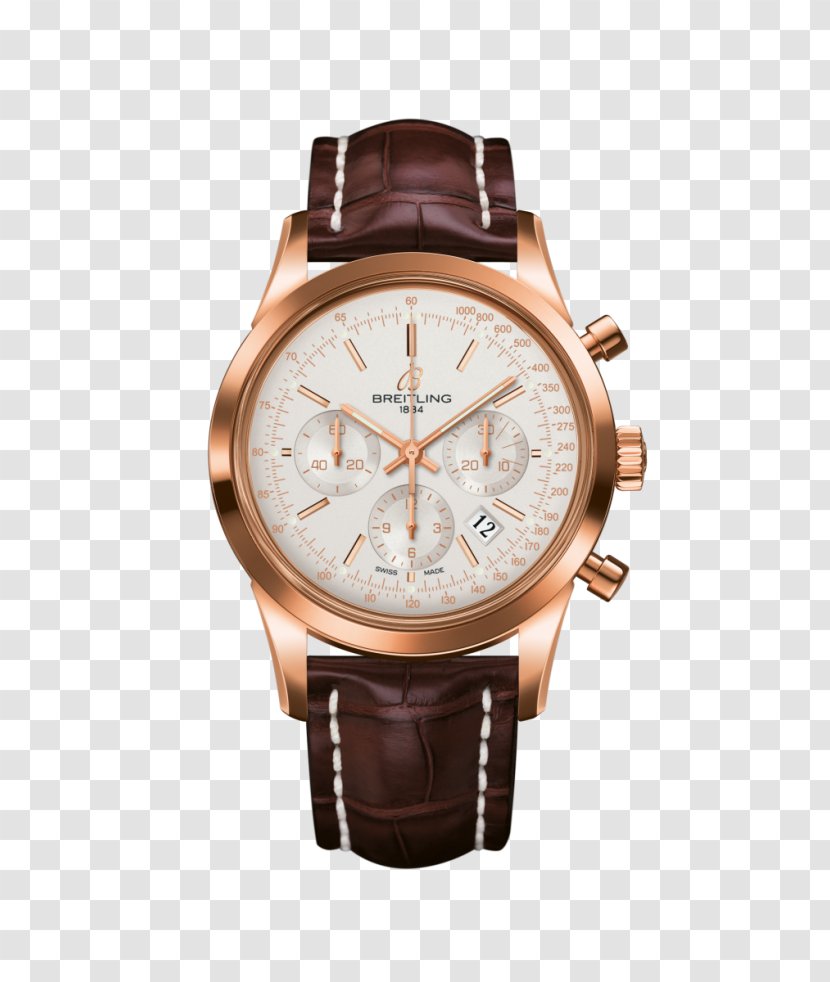 Breitling SA Transocean Chronograph Watch Gold - Accessory Transparent PNG