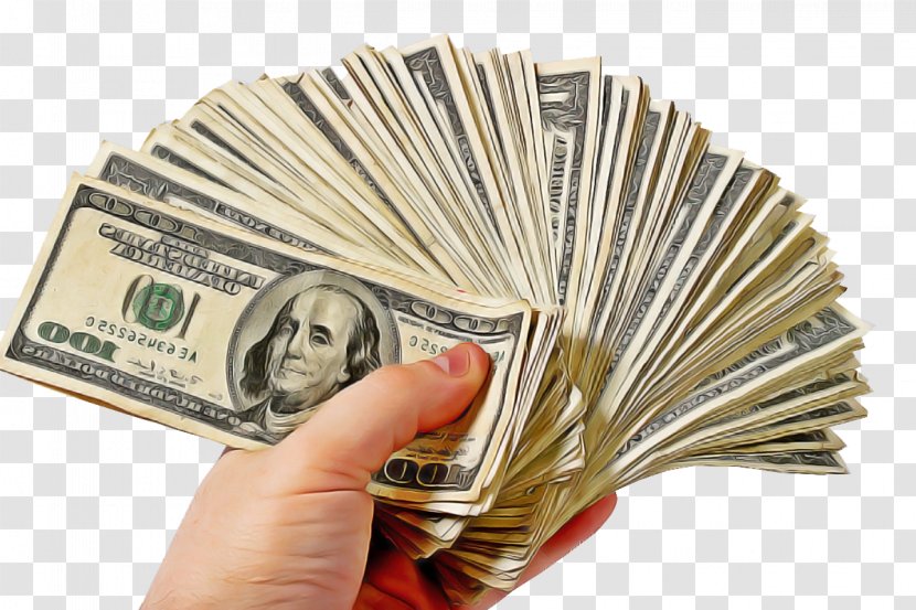 Cash Money Currency Dollar Banknote - Paper - Handling Transparent PNG