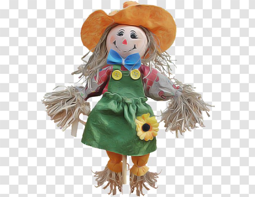 Scarecrow Toy Agriculture Puppet - Stuffed Plush Transparent PNG