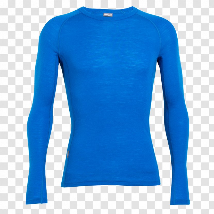 Long-sleeved T-shirt Icebreaker Under Armour - Turquoise - Sleeve Five Point Transparent PNG